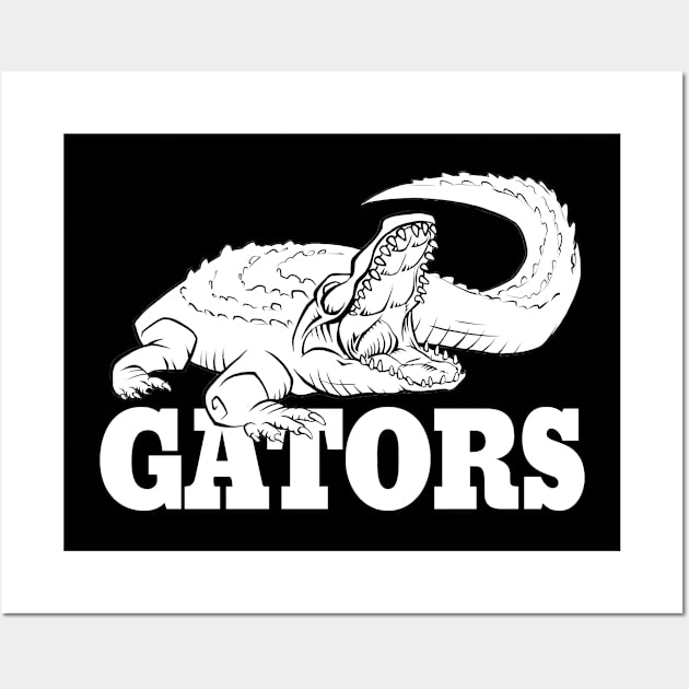 Gators Mascot Wall Art by Generic Mascots